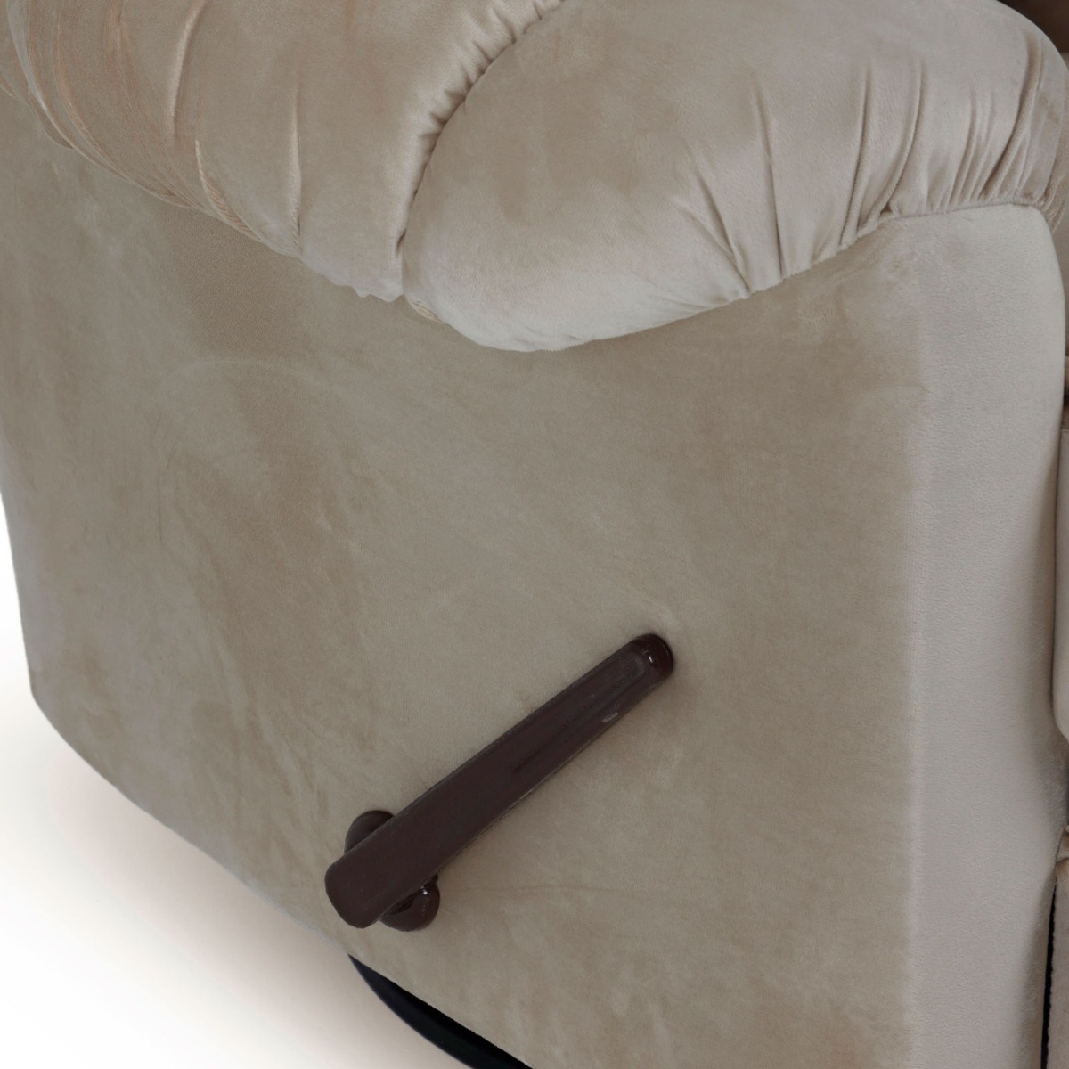 كرسي استرخاء ComfyChair | هزاز دوار - خامة مخملية - بيج فاتح 7