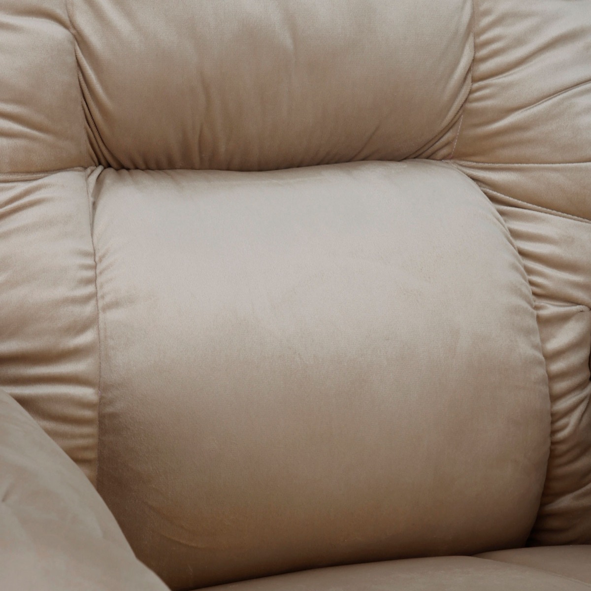 كرسي استرخاء ComfyChair | هزاز دوار - خامة مخملية - بيج فاتح 9