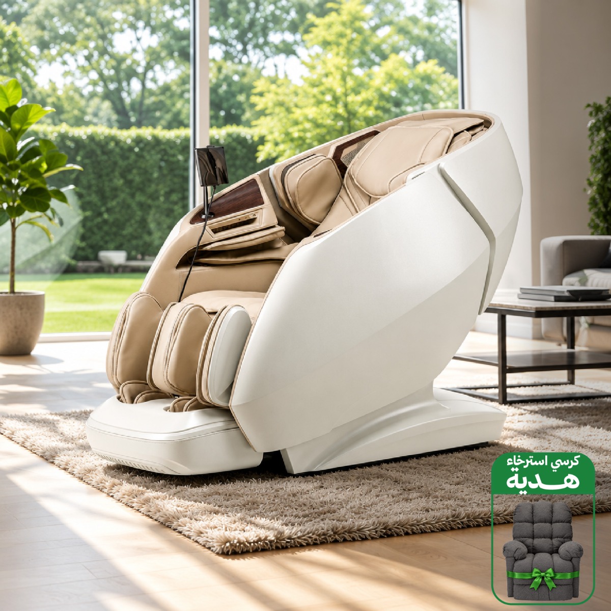 A665 4D Massage Chair | Side Control | Size 78×175×87 cm | 2-year warranty | Available in multiple colors.