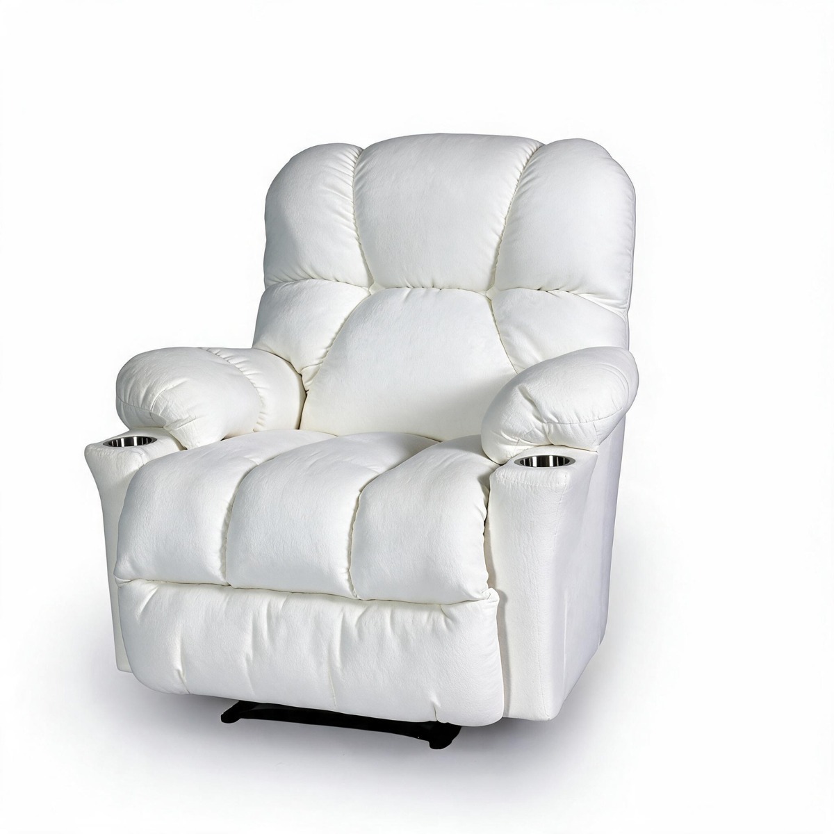 Cloud Max Classic Recliner | Cream - Cup Holder - Velvet - 5-Year Warranty 4
