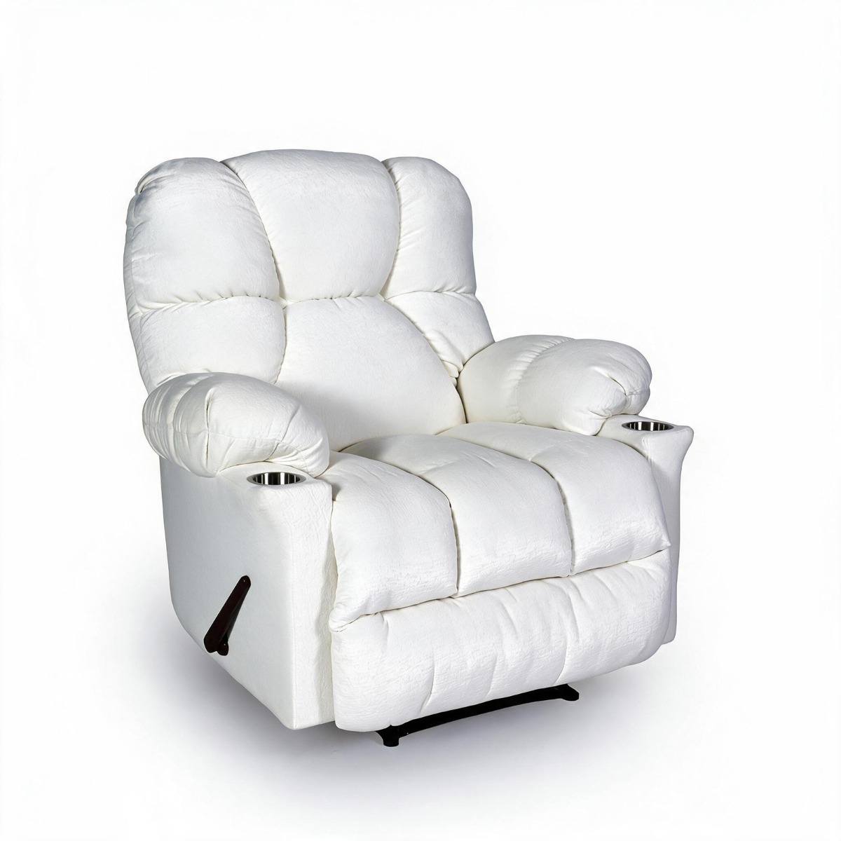 Cloud Max Classic Recliner | Cream - Cup Holder - Velvet - 5-Year Warranty 2