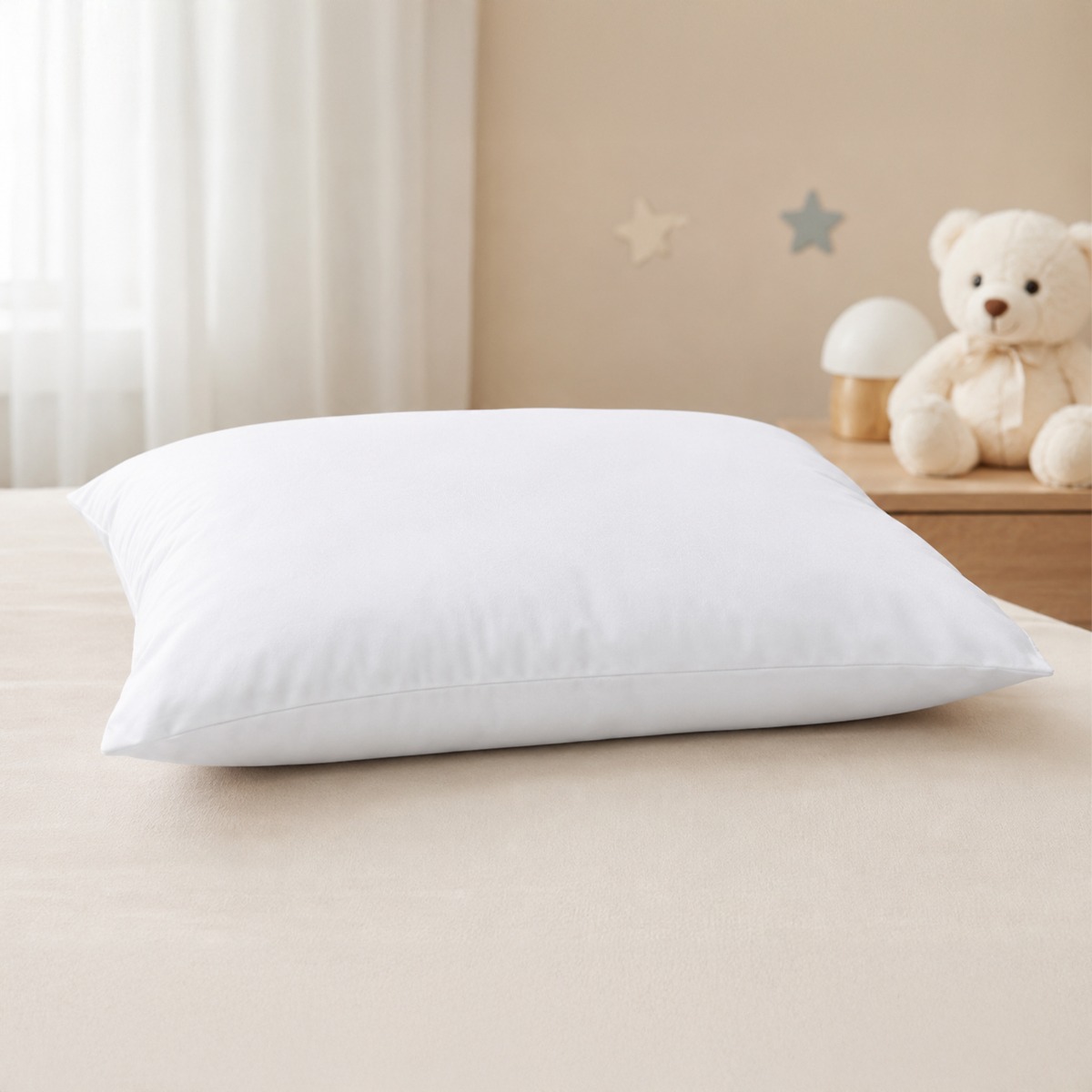 Nano Fiber Kids Pillow | Premium 220-Thread-Count Cotton Cover – 10 cm Height – 2-Years Warranty 5