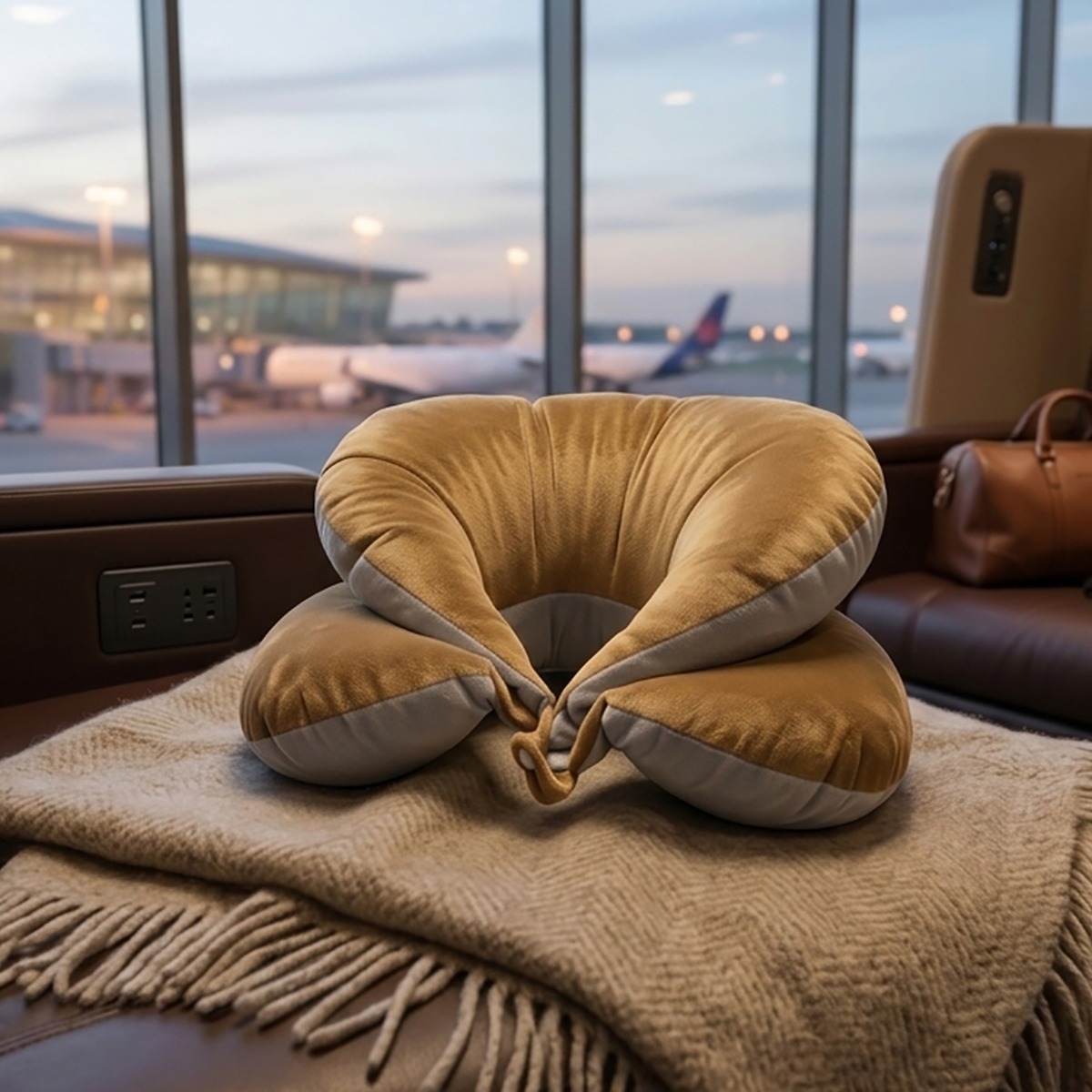 Luxury Travel Neck Support Pillow | 15 cm Height – Premium Velvet – Multiple Sizes – 2-Years Warranty 1