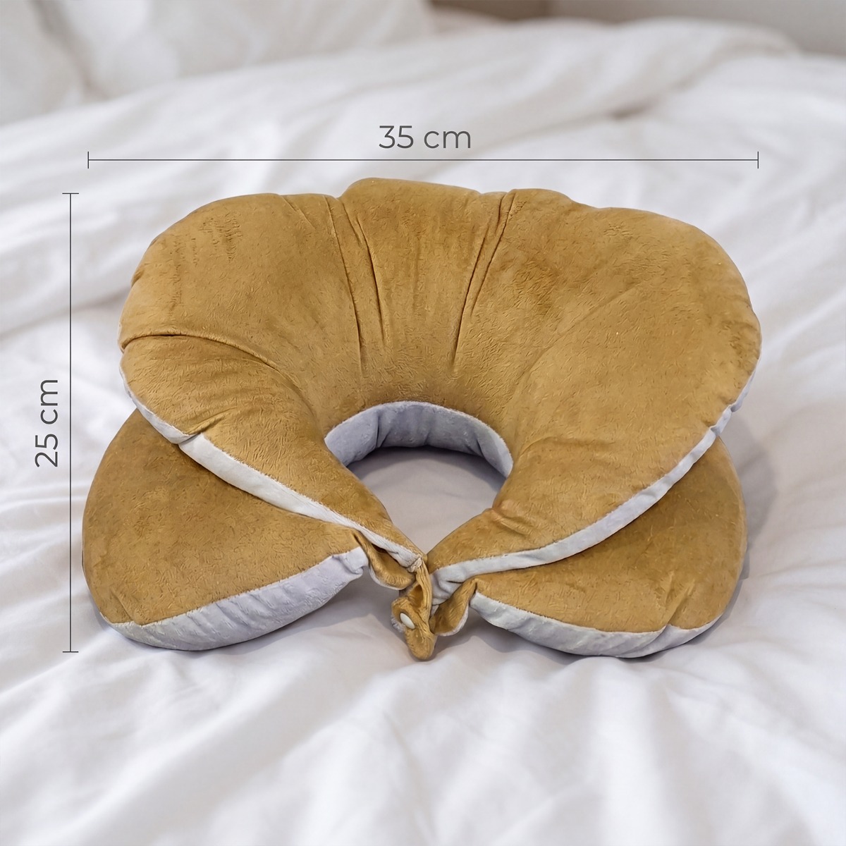 Luxury Travel Neck Support Pillow | 15 cm Height – Premium Velvet – Multiple Sizes – 2-Years Warranty 6