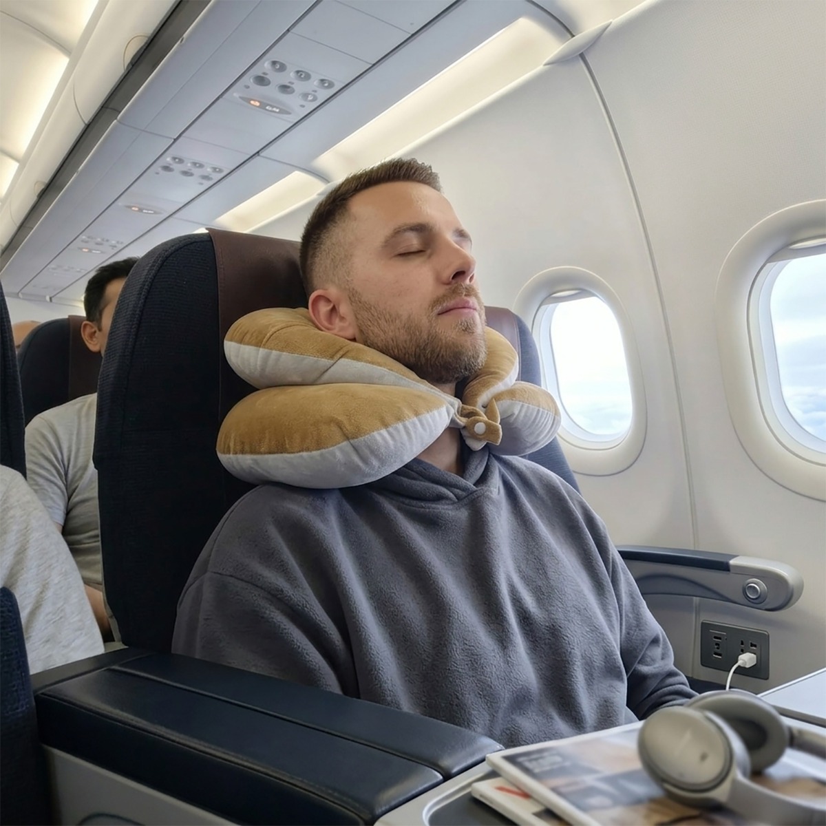 Luxury Travel Neck Support Pillow | 15 cm Height – Premium Velvet – Multiple Sizes – 2-Years Warranty 5