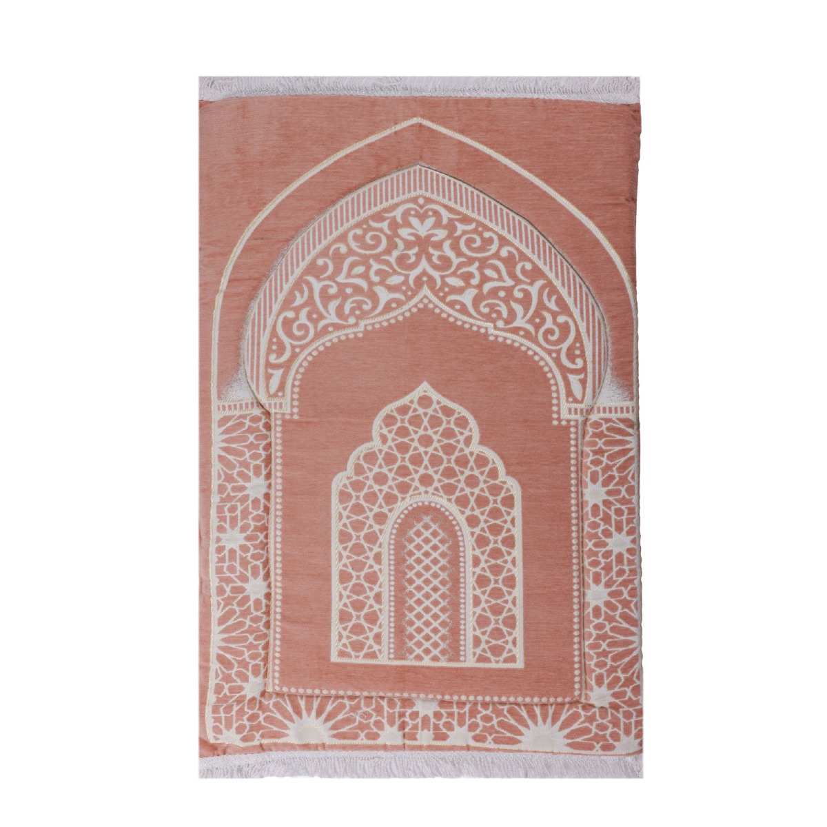 Prayer Rug Mihrab Al-Safa Memory Foam | 3 cm Thick | Salmon