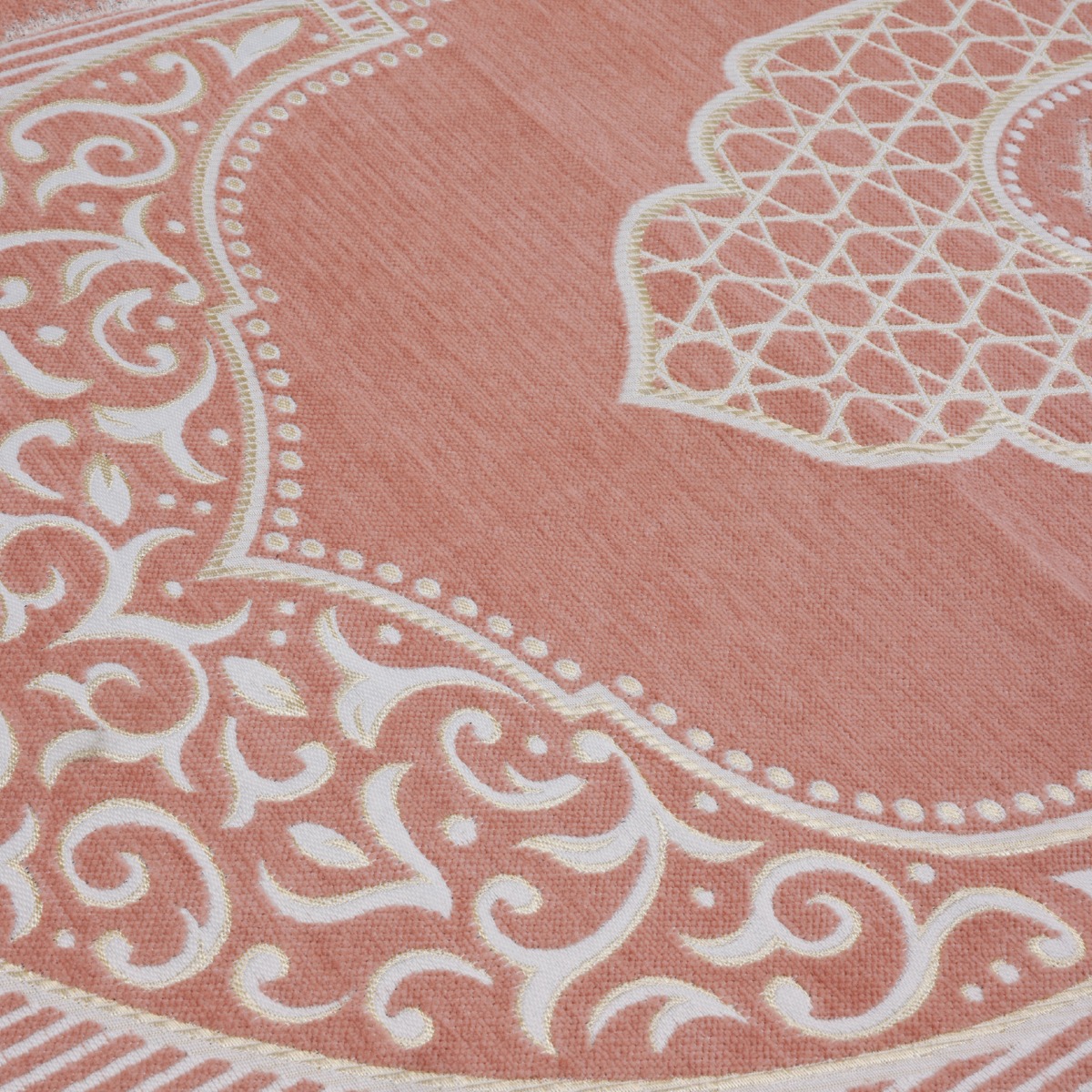 Prayer Rug Mihrab Al-Safa Memory Foam | 3 cm Thick | Salmon 4