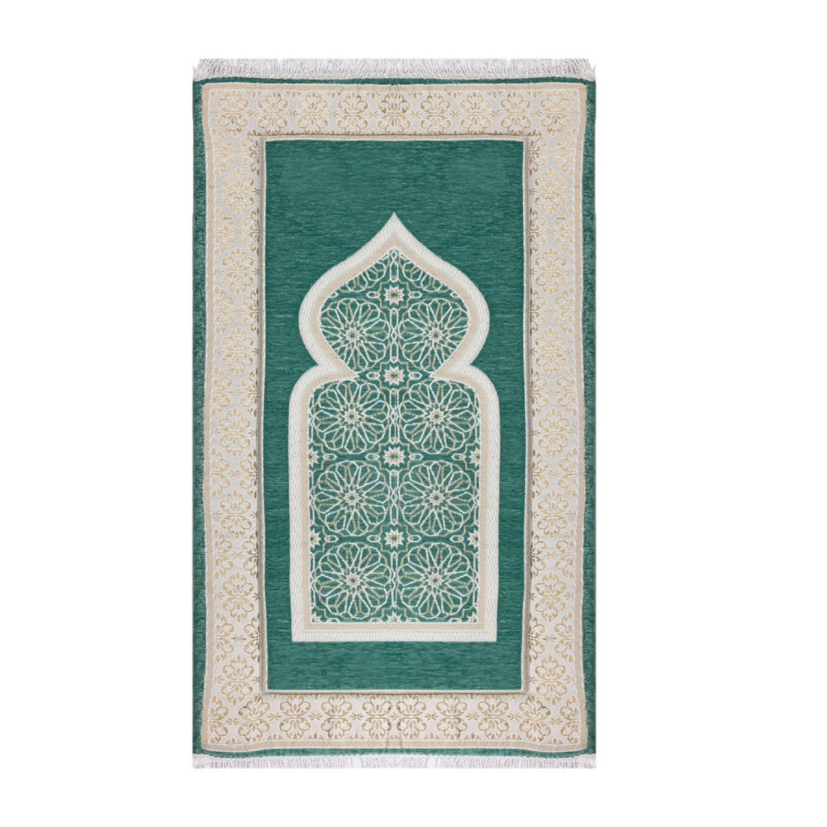 Prayer Rug Mihrab Taybah Memory Foam | 3 cm Thick – Premium Chanel Threads