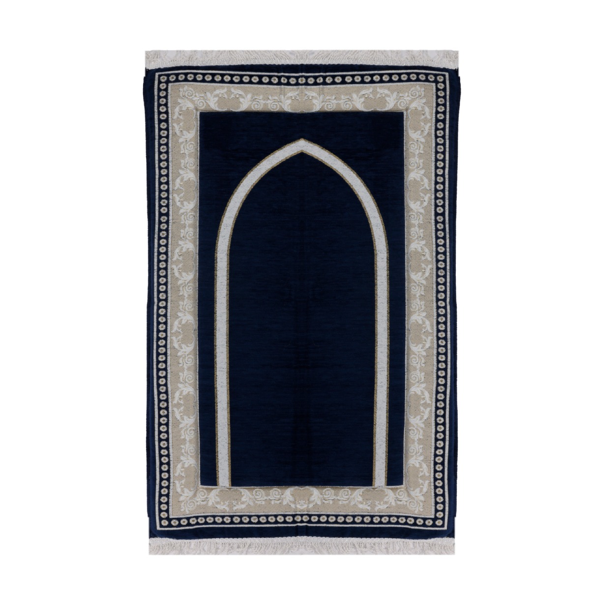 Mihrab Cordoba Prayer Rug – 3 cm High-Density Memory Foam - Black