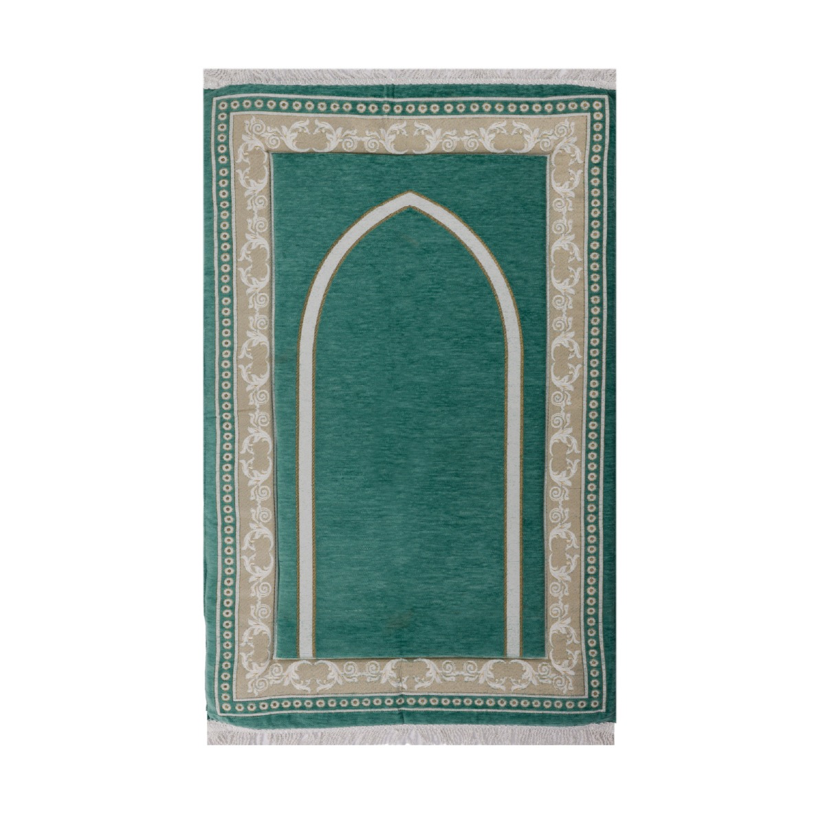 Mihrab Cordoba Prayer Rug – 3 cm High-Density Memory Foam - Green